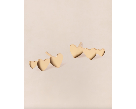 Boucles d'oreilles Clarisse émoi émoi - dorées à l'or fin 24 carats