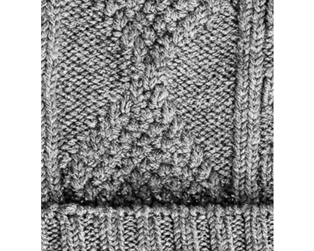 Bonnet Enfant torsade laine brillante - Gravier