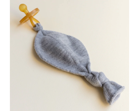 Doudou Attache-tétine Titi HVID - gris