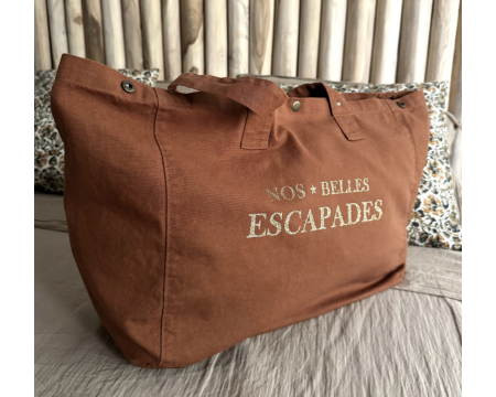 Cabas pressions Caramel - NOS BELLES ESCAPADES - MARCEL&LILY