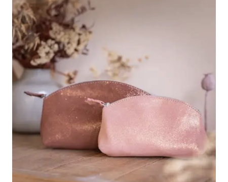 Midi Trousse à Trésors - LA CARTABLIÈRE - Cuir pailleté