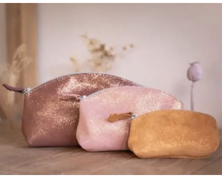 Maxi Trousse à Trésors - LA CARTABLIÈRE - Cuir pailleté