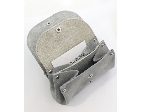 Porte monnaie Accordéon - LA CARTABLIÈRE - Cuir pailleté 