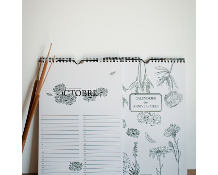 Calendrier des anniversaires POUSSIERES DES RUES