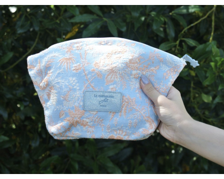 Maxi Trousse à Secrets - Collection Jacquard : Vie de château - Bleu bébé