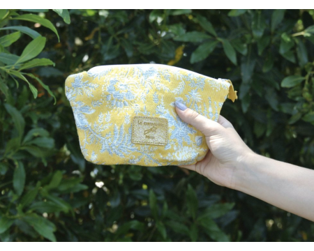 Midi Trousse à Secrets - Collection Jacquard : Vie de château - Bouton d'Or