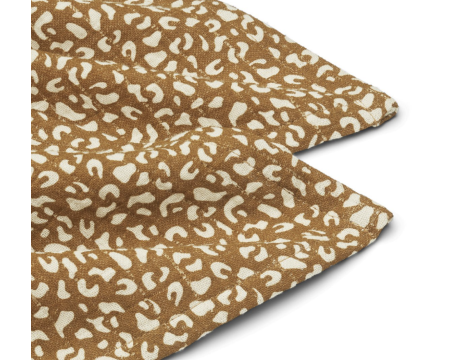 Lot de 2 langes en mousseline Lewis Mini Leo Golden Caramel LIEWOOD