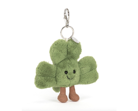Peluche Amuseables Siofra Shamrock Bag charm - Porte-clé Trèfle JELLYCAT