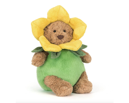 Peluche Amuseables Bartholomew Bear Daffodil Outfit JELLYCAT
