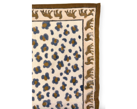 Big foulard Dupatta Léopard Macadamia APACHES