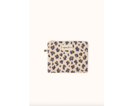Mini pochette Mana Léopard Macadamia APACHES