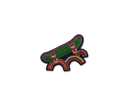 Broche brodée à la main - PARADISE SKATING - Macon & Lesquoy