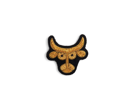 Broche brodée à la main - ASTRO - TAUREAU - Macon & Lesquoy