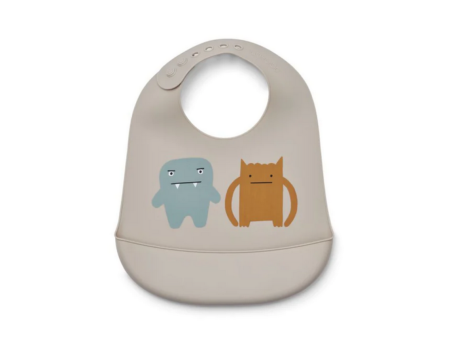 Bavoir en silicone - Monstre duo