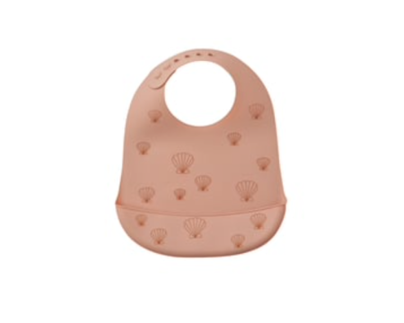 Bavoir en silicone - Coquillage multi