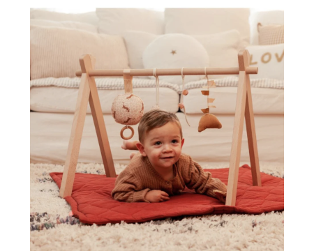 Tapis de jeu molletonné pour arche d'éveil - terracotta - MELLIPOU