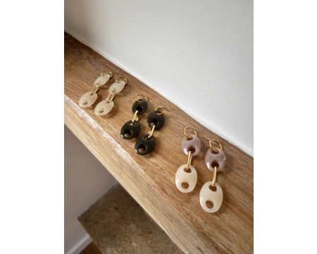 Boucles d'oreilles Luz - écru ATELIER MARPO