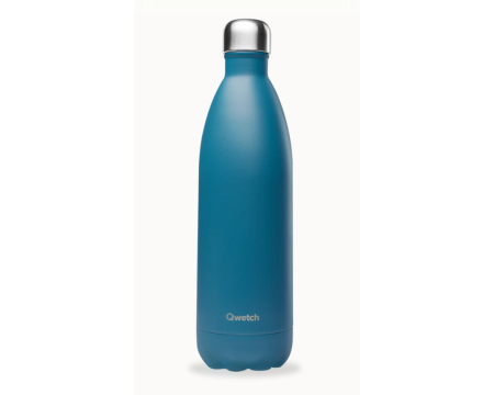 Bouteille isotherme Matt Bleu Canard 1L - QWETCH 