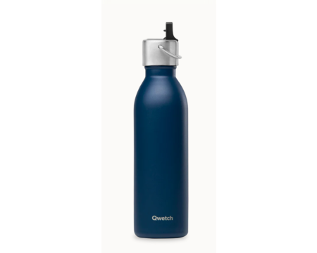 Bouteille isotherme ACTIVE Bouchon sport - 600 mL - Matt Bleu nuit