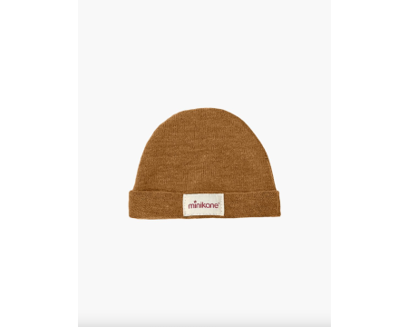 Bonnet Tico en tricot caramel MINIKANE