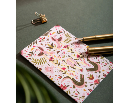 Carte Happy birthday pink croco ALL THE WAYS TO SAY