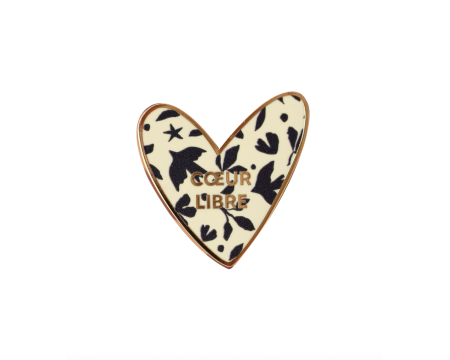 Pin's coeur - Libre ZAKUW