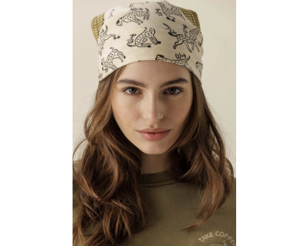 Small foulard Manika Pongo Macadamia APACHES