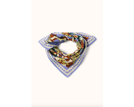 Small foulard Manika Bouquet Iris APACHES