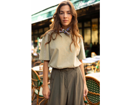 Small foulard Manika Bouquet Iris APACHES