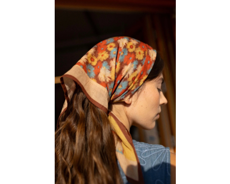 Small foulard Falala Alma Wheat APACHES