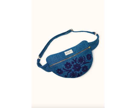 Sac banane brodé Khadaï Denim APACHES