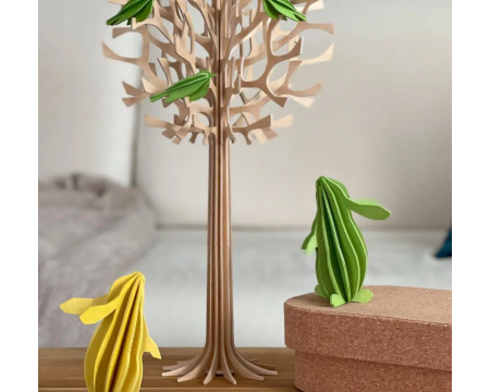 Lapin LOVI 9 cm - Kit 3D en bois à assembler