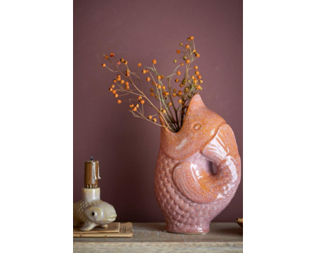 Harvey Vase, Marron, Grès