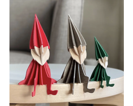 Elfe LOVI 12 cm - rouge - 3D à assembler