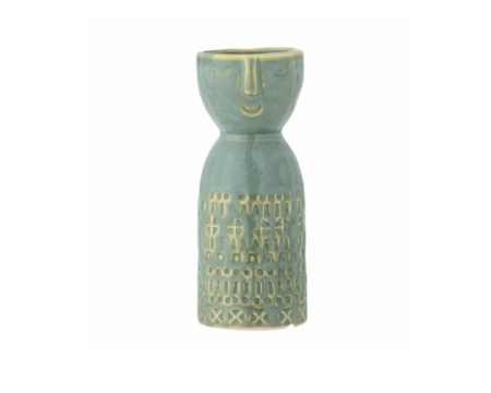 Vase Embla en grès vert Bloomingville
