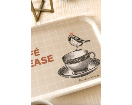 Plateau cuisine en bois de bouleau - Un café please