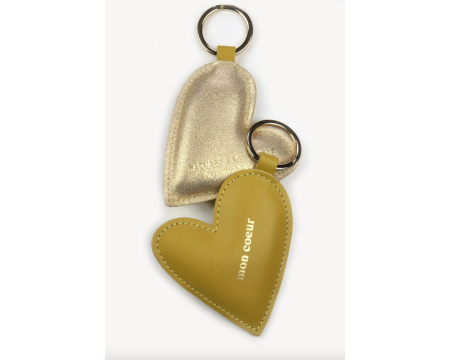 Porte clés en cuir Coeur - savora