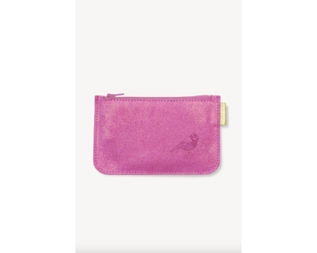 Porte monnaie pailleté - Framboise
