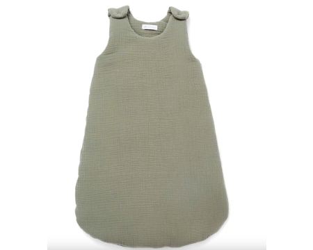 Gigoteuse gaze de coton vert sauge TOG 2 6/24 mois