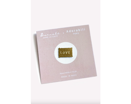 Pin's Petit beurre - Barnabé aime le café x Adorabili