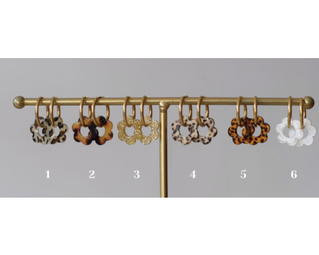 Boucles d'oreilles Flore - Atelier MARPO