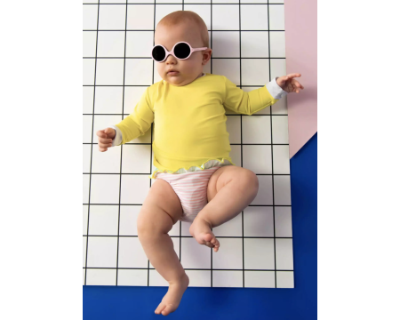 Lunettes de soleil bébé Diabola Rose pâle - 0/1 an - KI ET LA
