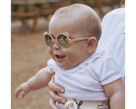 Lunettes de soleil bébé Ourson Rose pêche - 0/1 an - KI ET LA