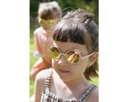 Lunettes de soleil enfant Ourson Rose pêche - 2/4 ans - KI ET LA
