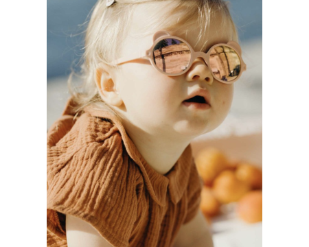 Lunettes de soleil enfant Ourson Rose Antik - 2/4 ans - KI ET LA