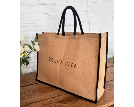 Cabas en jute XXL Dolce Vita - MARCEL&LILY