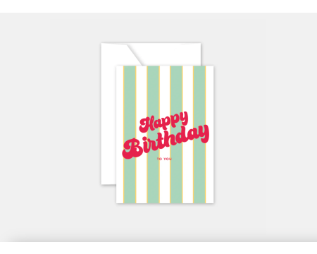 Carte postale Happy Birthday to you L'ART DU PAPIER