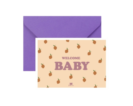 Carte postale Welcome Baby MA PETITE VIE