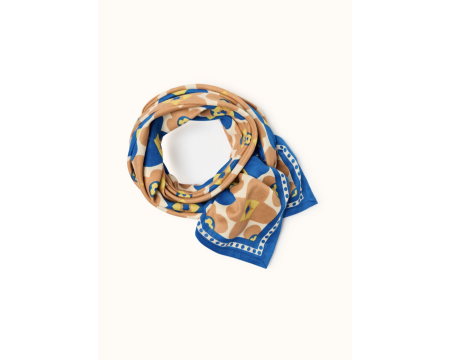 Big foulard Latika Caleido True Blue APACHES