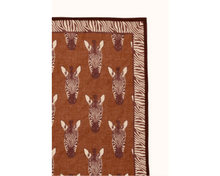 Big foulard Dupatta Zebre Brown APACHES